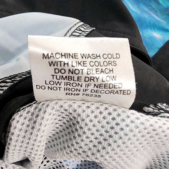 Loco Skailz MENS 34 Performance Fishing Cargo Shorts Swim Trunks Mullet Print - Picture 11 of 13